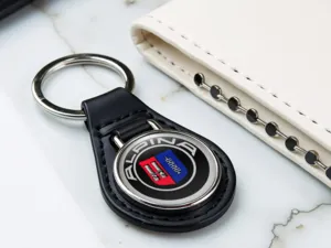 Alpina Catena Portachiavi In Pelle Forte Moderno Da Corsa